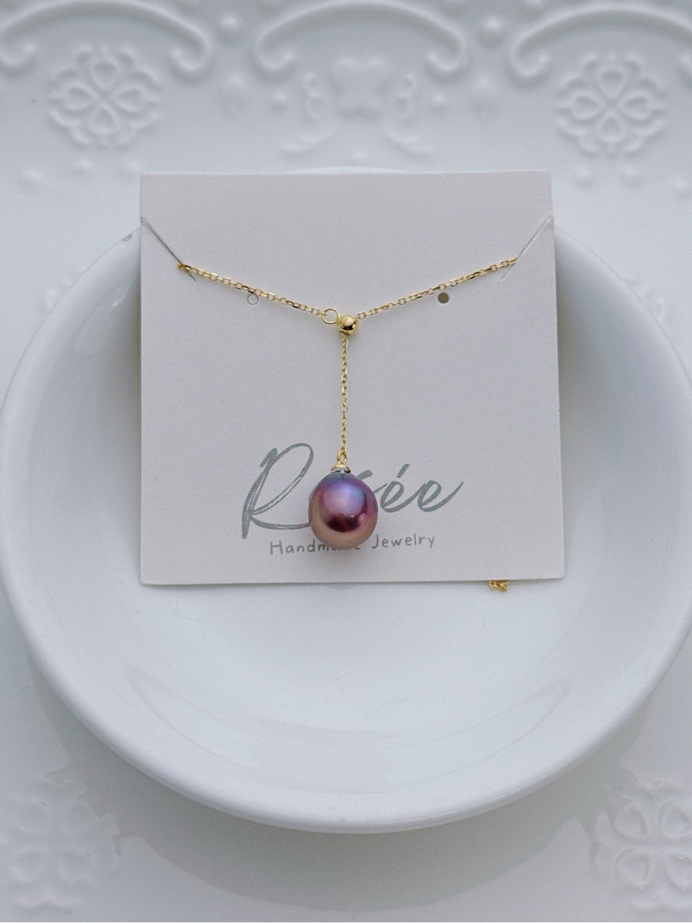 26X540 S925 Stamped Freshwater Edison Baroque Pearl Adjustable Lariat Necklace